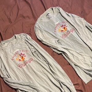 Gray Turkey Trot Chicago Long Sleeve Shirts